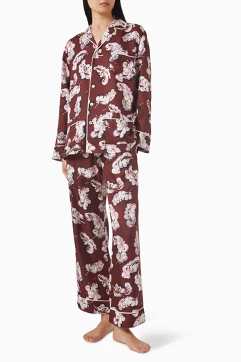 Yves Pyjama Set in Silk Twill
