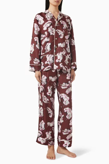 Yves Pyjama Set in Silk Twill