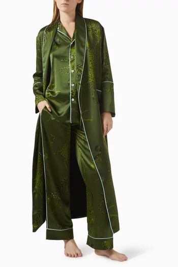 طقم بيجاما إيف كوزموس حرير