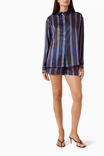 Maya Shirt in Silk Charmeuse