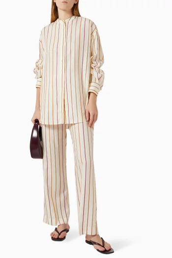 Striped Collared Shirt