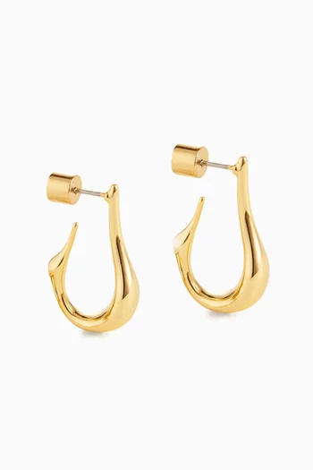 Mini Colette Hoop Earrings in 14kt Gold-plated Brass