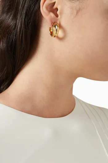 Lennon Hoop Earrings in 14kt Gold-dipped Brass