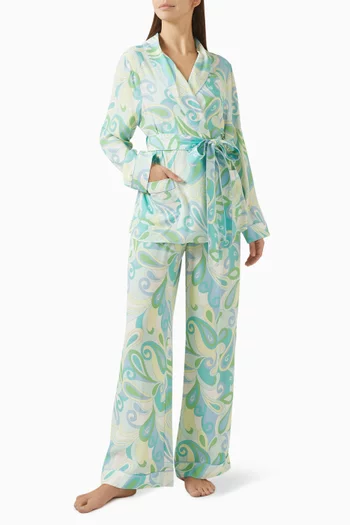 Rizzo Belted Smoking Suit Set