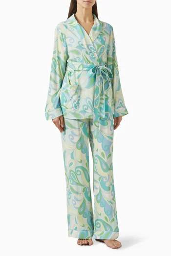 Rizzo Belted Smoking Suit Set