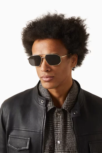 Aviator Sunglasses in Metal