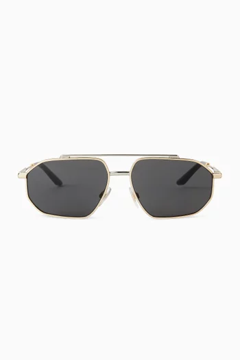 Aviator Sunglasses in Metal