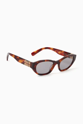 Oval Sunglasses in Acetate