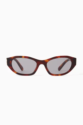 Oval Sunglasses in Acetate