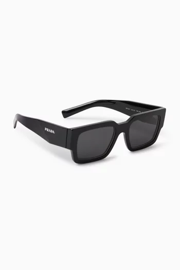 Rectangular Sunglasses in Acetate