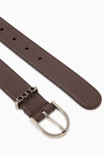 Stirrup Buckle Belt in Leather