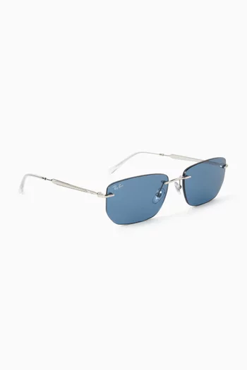 Irregular Sunglasses in Metal