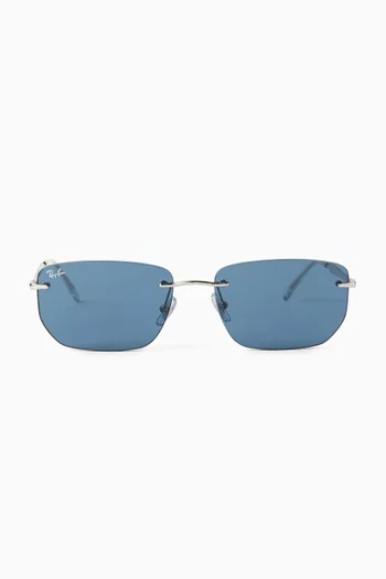 Irregular Sunglasses in Metal