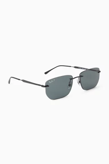 Irregular Sunglasses in Metal