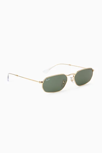 Irregular Sunglasses in Metal