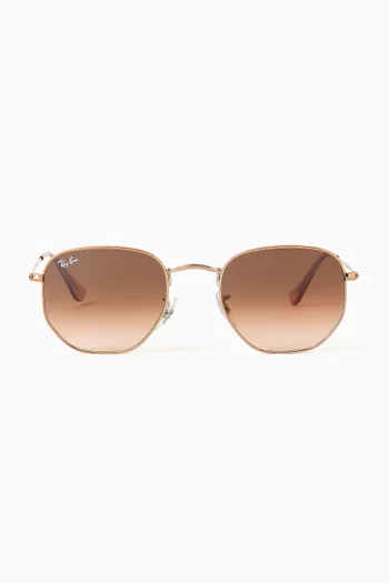 Irregular Sunglasses in Metal