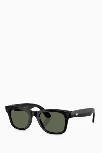 Meta Wayfarer Sunglasses in Acetate
