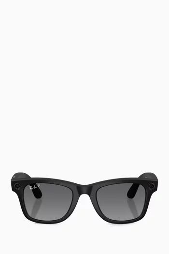 Meta Wayfarer Sunglasses in Acetate