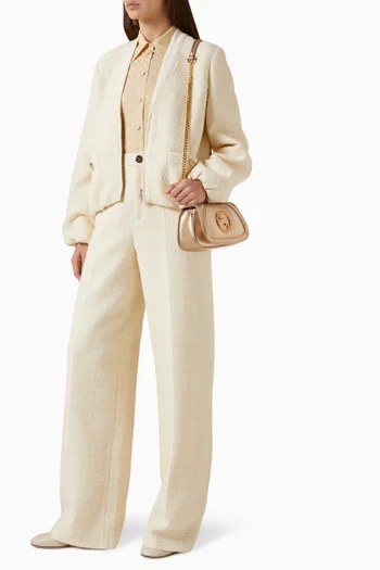 Small Blondie Shoulder Bag in Metallic Leather