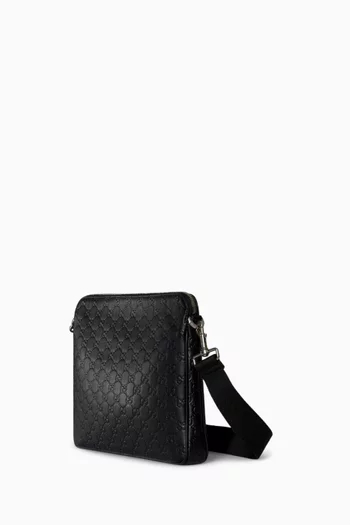 Medium GG Emblem Crossbody Bag in Leather