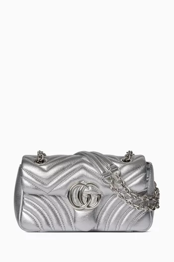 GG Marmont Small Shoulder Bag in Leather