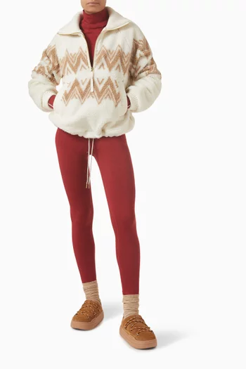 سترة هندريك بسحّاب قصير صوف شيربا