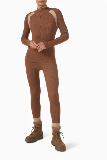 سترة بلينجز بسحّاب قصير ومنسوجة