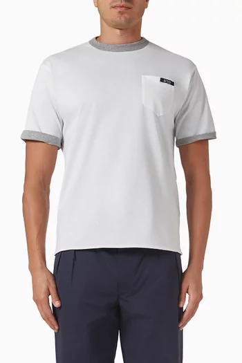 تي شيرت بوجهين قطن