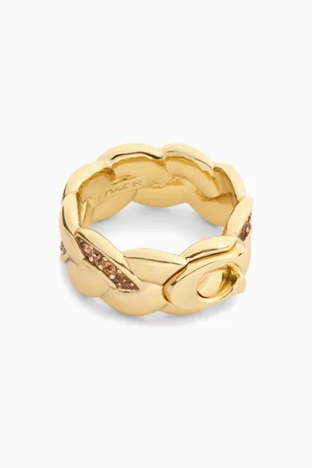 Braided Ring in Plated Brass