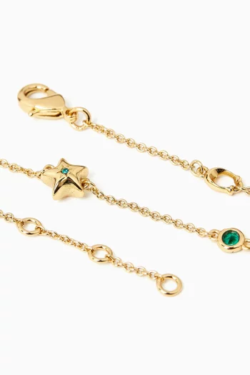 Star Bracelet in Plated Brass