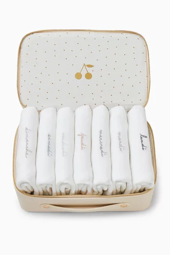 Bodysuits in Cotton, Set of 7