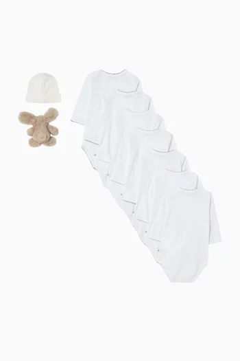 طقم لباس قطعة واحدة قطن، 7 قطع