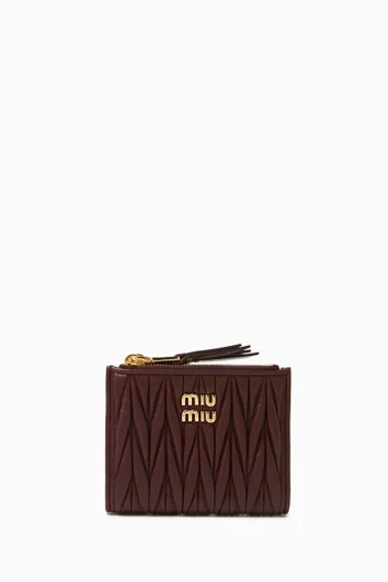 محفظة صغيرة جلد نابا مبطن