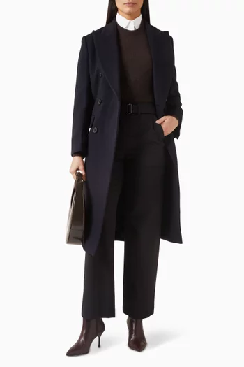 معطف بي بصفي أزرار ميلتون ناعم