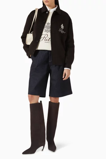 قميص صوف فريم دينم × فندق الريتز