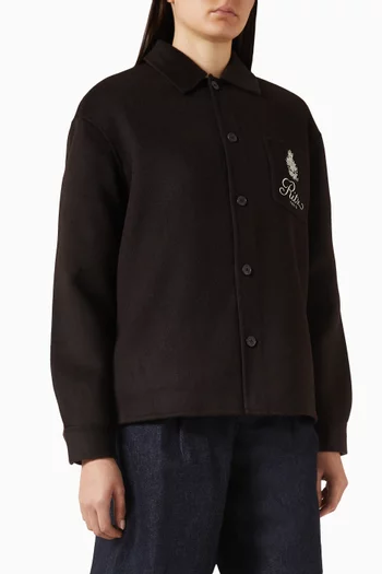 قميص صوف فريم دينم × فندق الريتز