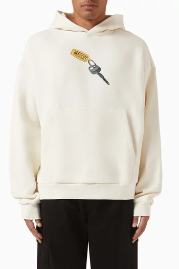 كنزة بغطاء رأس بطبعة برايد إن ماي هودي صوف قطني