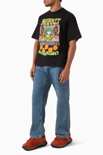 تي شيرت بطبعة Rhythm Provider قطن