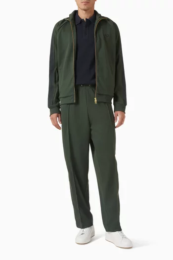 Piqué Stitch Knitted Polo Shirt in Cotton