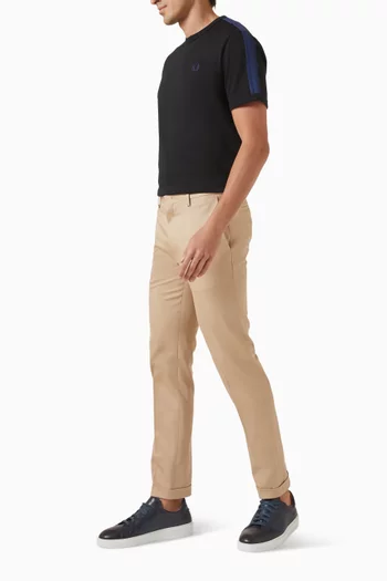 تي شيرت رينجر بشريط من نسيج شبكي قطن