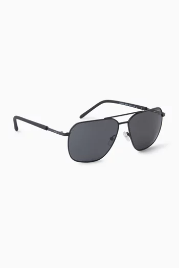 Aviator Sunglasses in Metal