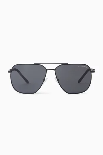 Aviator Sunglasses in Metal