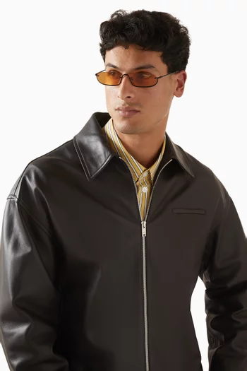 Club Cult Irregular Sunglasses in Metal