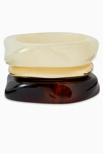 طقم أساور تيرا نحاس وراتنج، 3 قطع