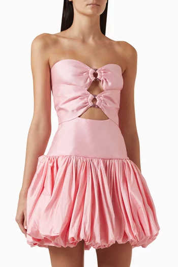 C'iel D'ete Mini Dress in Silk Taffeta