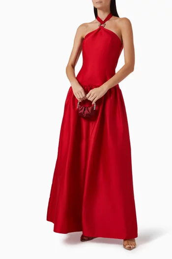 C'iel D'ete Mini Dress in Silk Taffeta