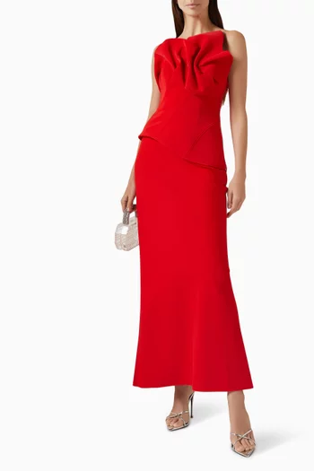 فستان ايشر طويل سكوبا