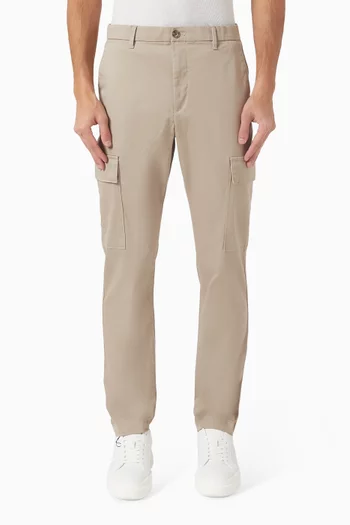 Slim Cargo Pants in Stretch Cotton