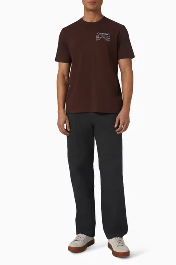 بنطال ورك وير بقصة ساق مستقيمة من التسعينيات قطن