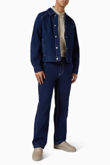 Darted Carpenter Jeans in Denim